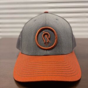 Gray and Orange Men's Cap